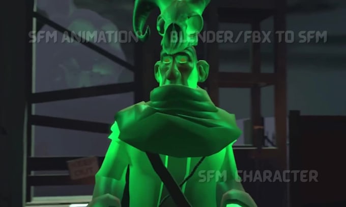 create, rig, port sfm animation, l4d2, gmod payer, tf2 workshop, fnaf character