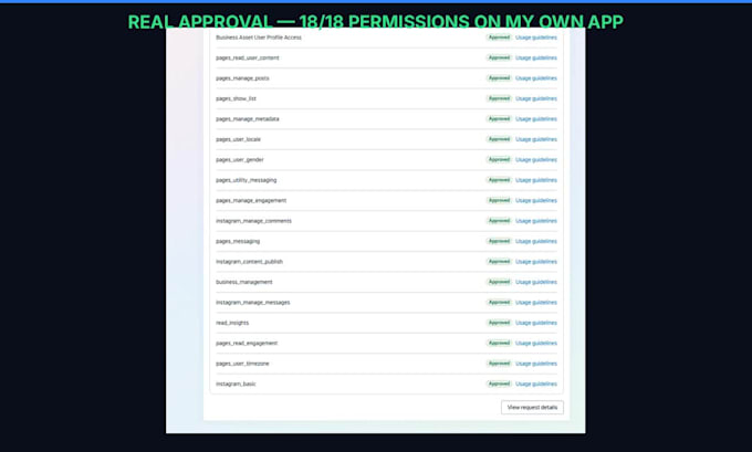 deliver an approved meta app for your facebook and instagram chatbot