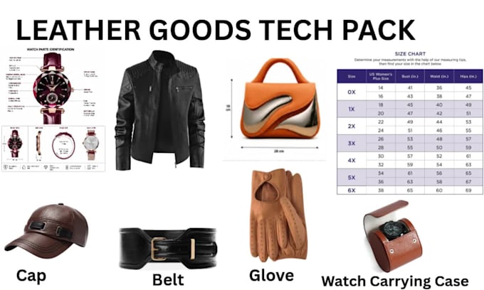 l do leather goods jacket tech pack, belt, hat, leather shoes leather harness