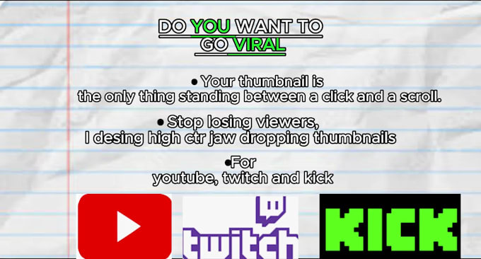 do you a great thumbnail