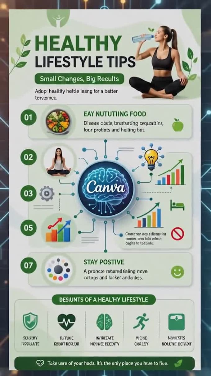 create stunning infographic designs using canva and ai