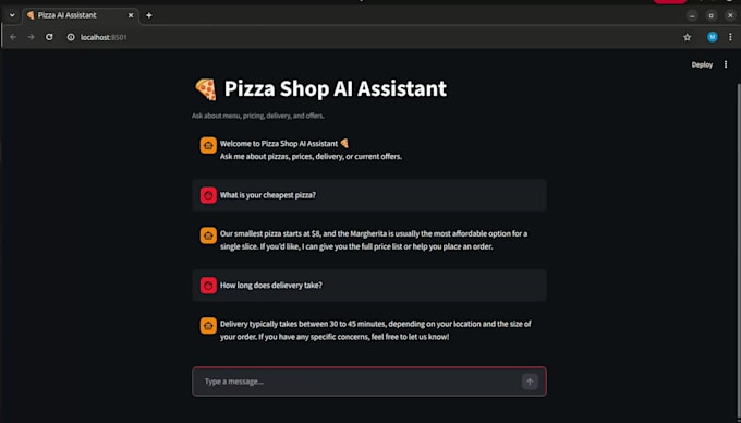 build ai chatbot for business website and customer support