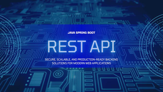 build java spring boot rest apis and backend applications