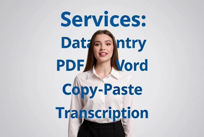 do accurate data entry and copy paste work
