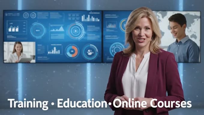 create ai elearning course videos, training videos, animated explainers
