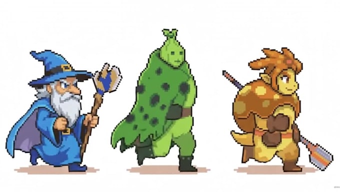 do 2d pixel art, pixel art animation pixel sprite sheet retro sprite animation