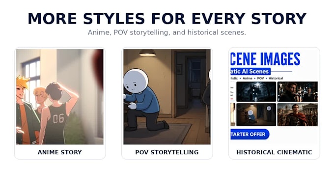 create cinematic ai images for your youtube script