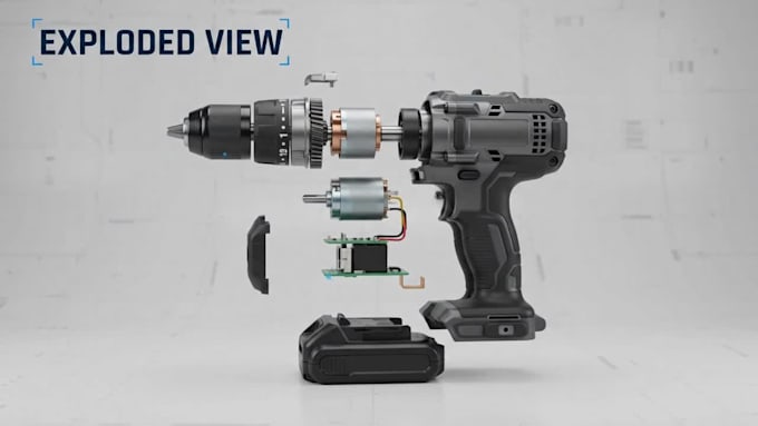 create exploded view and technical product assembly drawings