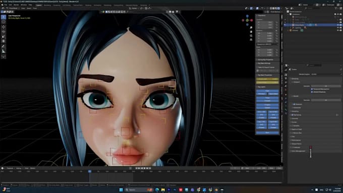 interactive ai avatar setup,glb,vseeface,arkit52,animaze,rig3d for stream,viseme