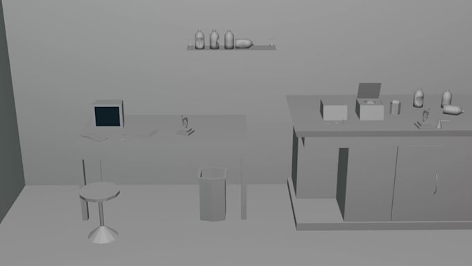 create game ready 3d models and meshes in blender