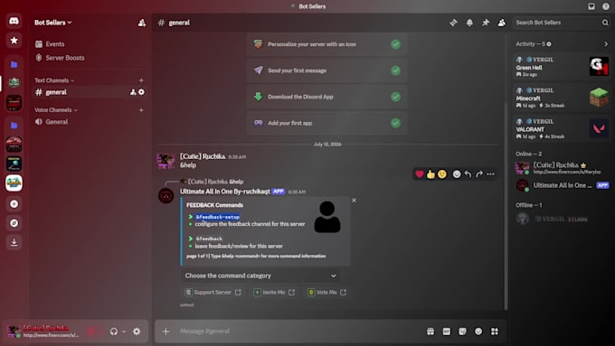 develop custom bots for your discord server