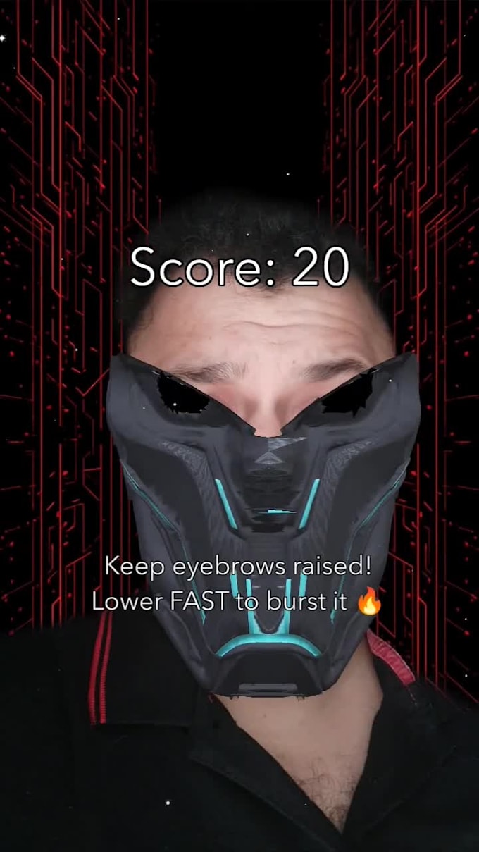create a custom interactive snapchat ar game lens