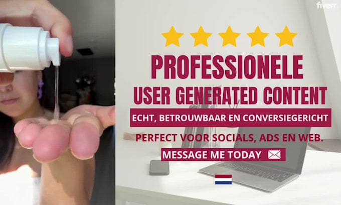create dutch ugc video ads for your product or service