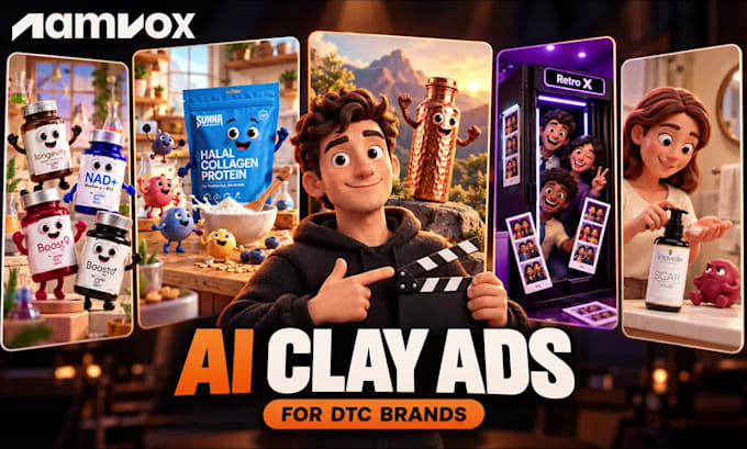 create ai claymation ads for dtc brands
