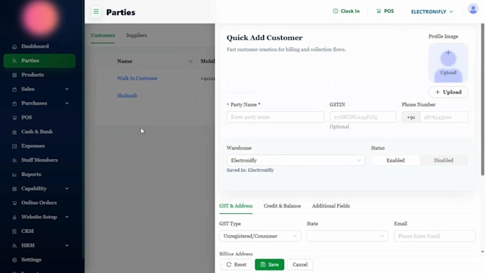 develop custom CRM and erp software for your business