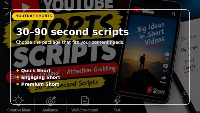 write engaging youtube shorts scripts
