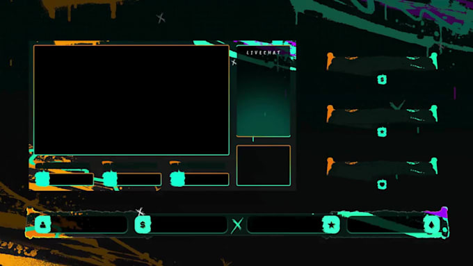 create animated twitch overlay,stream package, kick overlay design for streamers