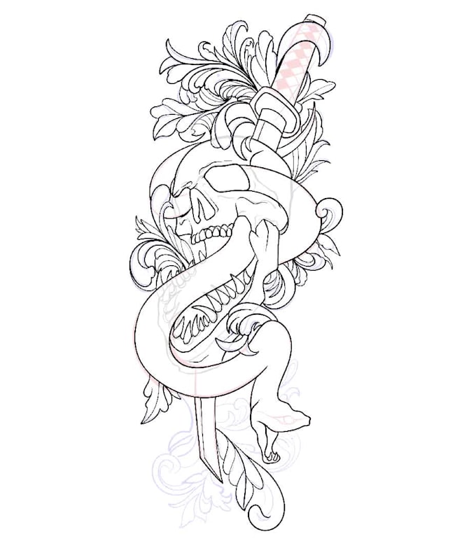 create an amazing custome tattoo design from your idea