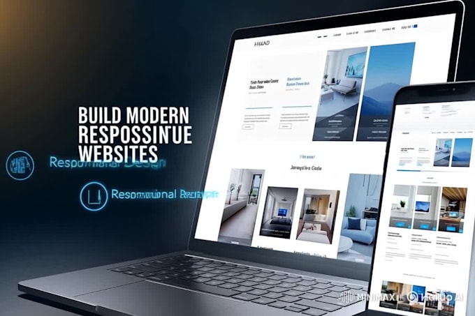 build a modern responsive website using HTML CSS javascript and react
