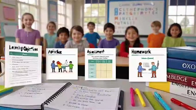 create professional english lesson plans for primary classes