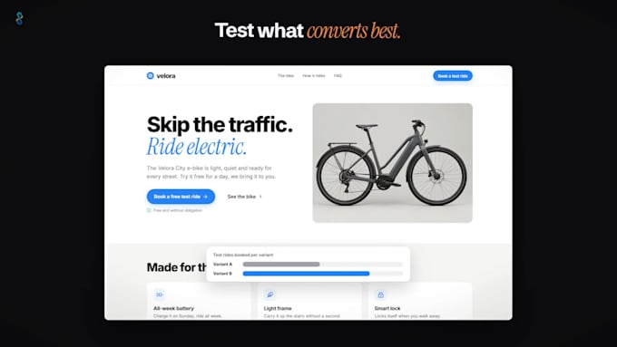 design and code a fast, high converting landing page