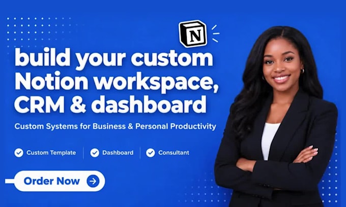 build a custom notion CRM, workspace and dashboard for your business