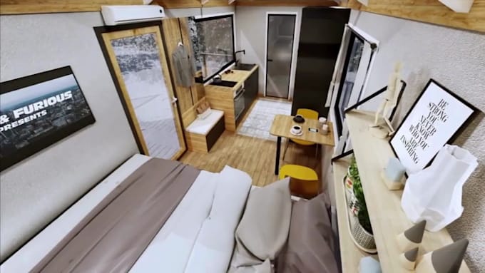 design 3d tiny house design, container house, modular micro , backyard cottage