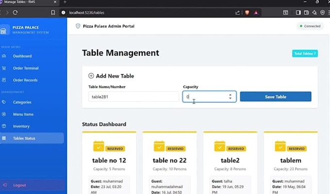 develop restaurant management software
