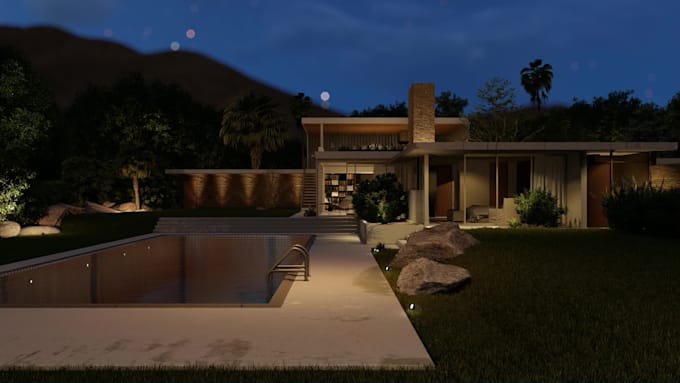 create realistic exterior and interior 3d architectural rendering