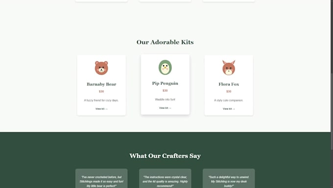 build you a clean, modern one page website, fast
