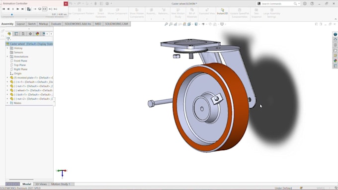 design mechanical parts and assemblies in solidworks