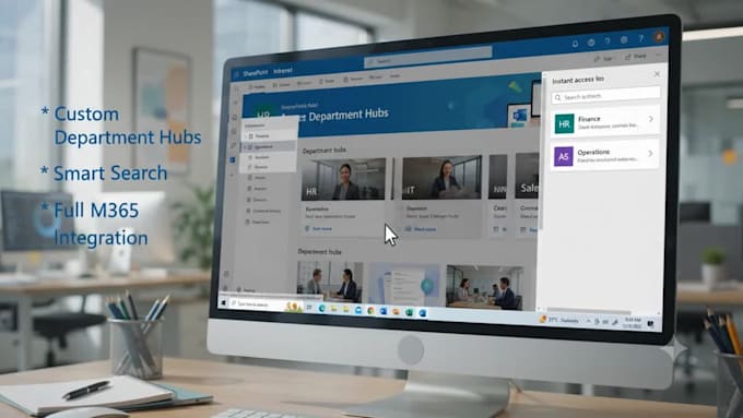 design dynamic modern communication site and team site sharepoint intranet