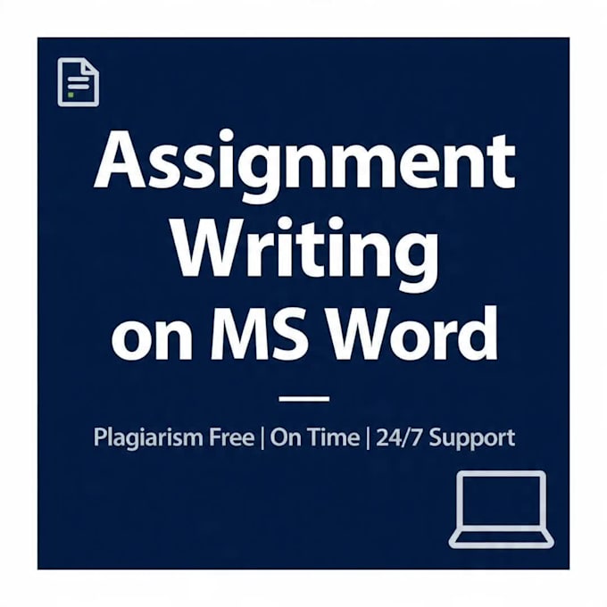 fast ms word typing and neat handwriting assignment