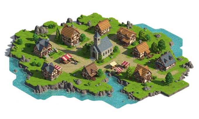 isometric tileset tilemap game environment isometric building asset level design