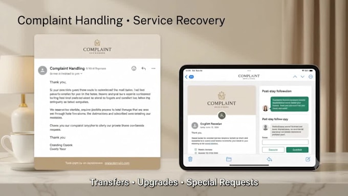 create professional hotel guest communication templates