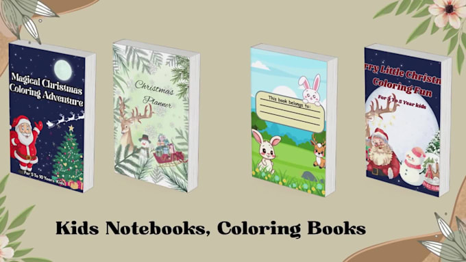 design journal, planner, notebook cover with interior pages