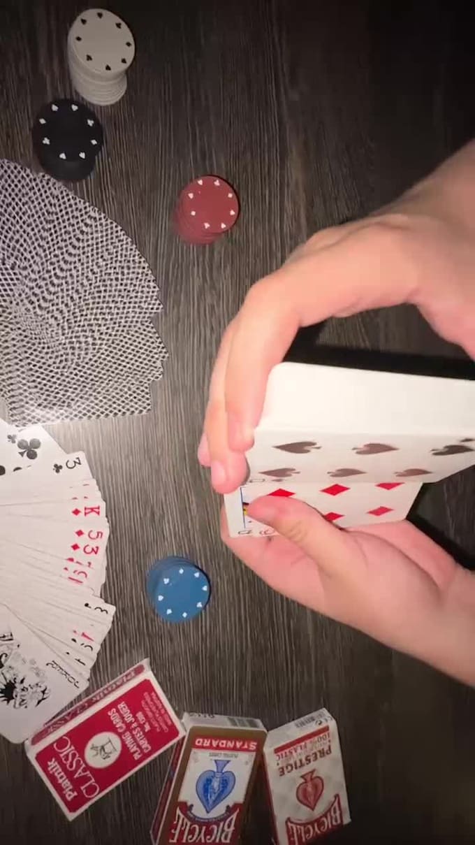 do tricks with card, sleight of hand and more