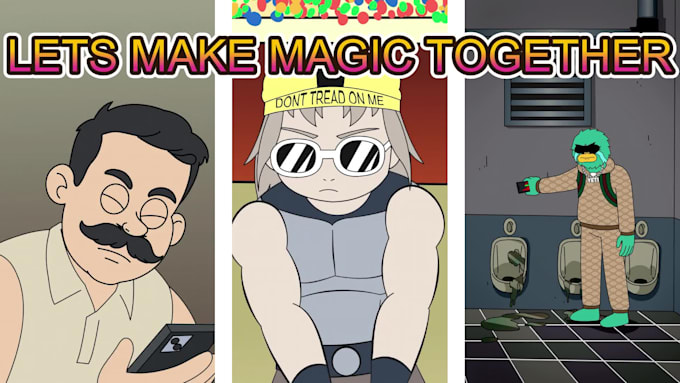 create viral 2d memecoin animations and crypto moon video