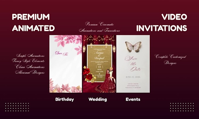 design stunning digital animated video invitations