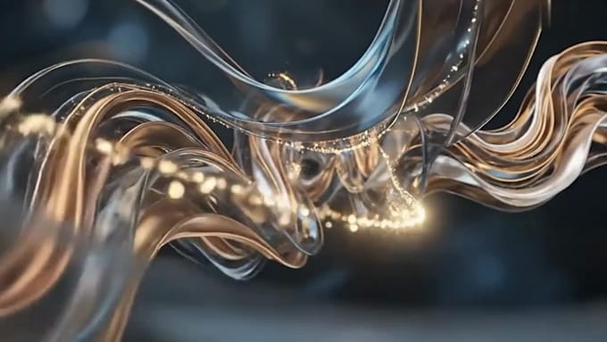 create 3d abstract loop animation and motion graphics