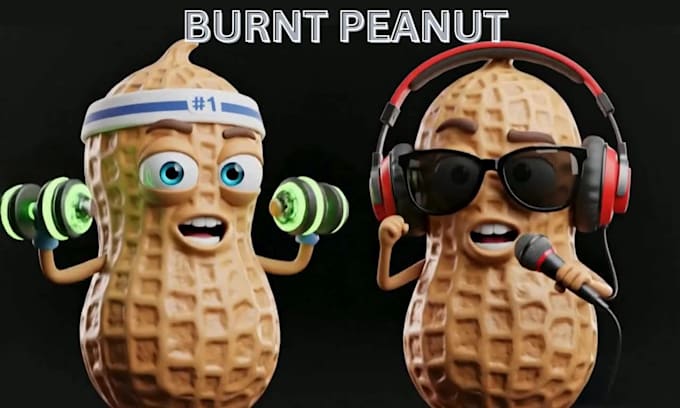 create burnt peanut character vtuber filter, arkit face tracking for streaming