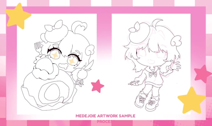 draw cute chibi character for any purposes
