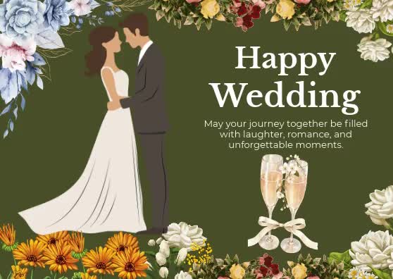 design a beautiful wedding cards in canva