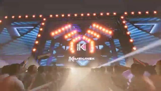 create 3d vj loops concert visuals led stage show