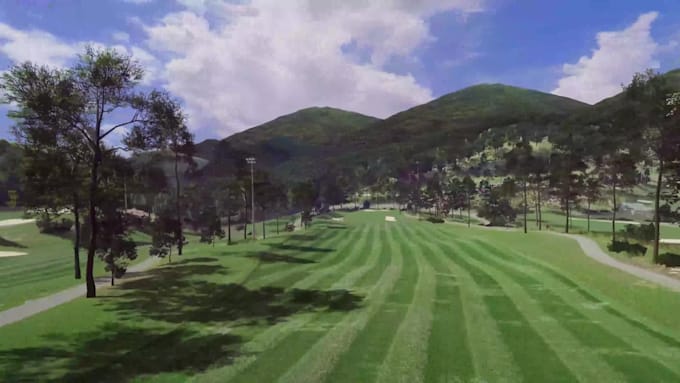 make 3d golf course terrain, golf course masterplan and 360 virtual tour