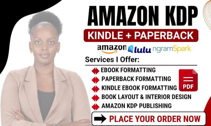 do KDP paperback book formatting, ebook formatting for amazon kindle publishing