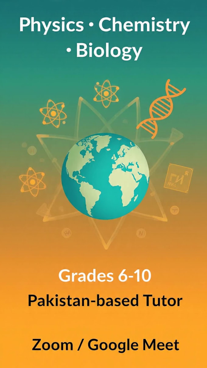teach physics biology and chemistry online
