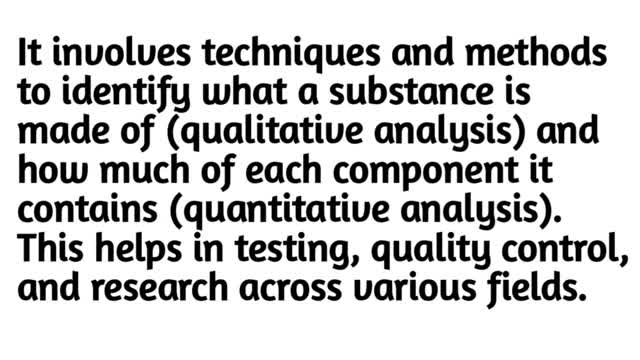 help with analytical chemistry tasks