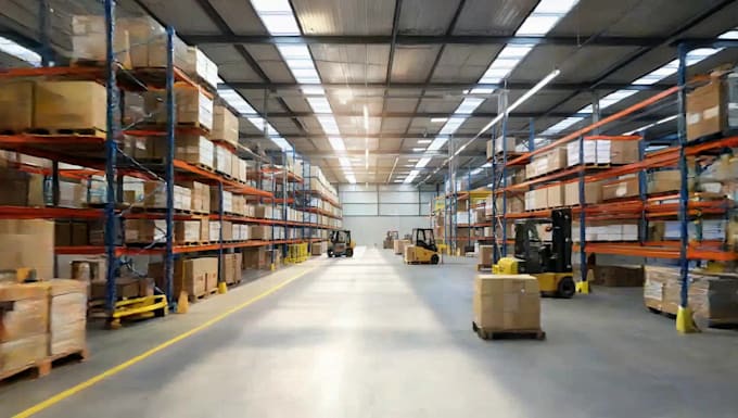 design warehouse layout, industrial building design and 3d warehouse render