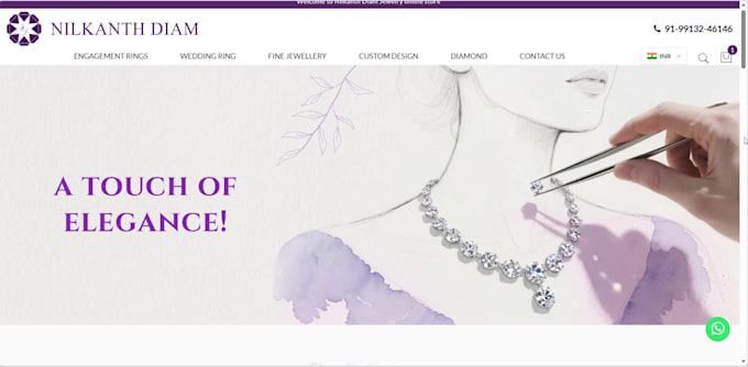 custom responsive website using code online store